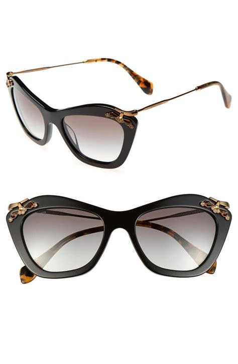 Miu Miu 53mm Cat Eye Sunglasses 